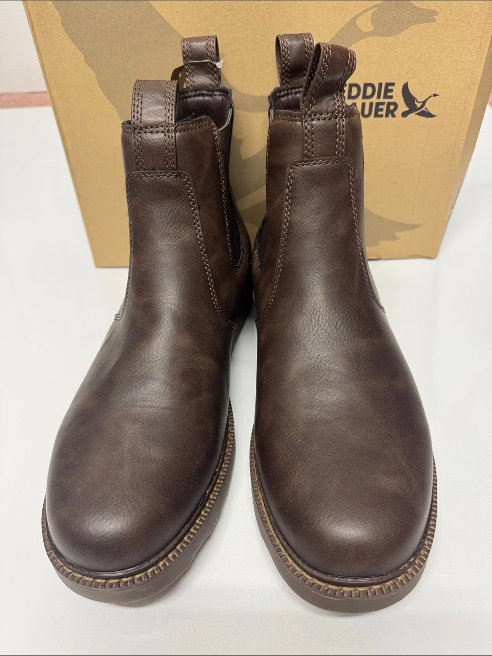 Brown Chelsea Boots Mens 13 Eddie Bauer